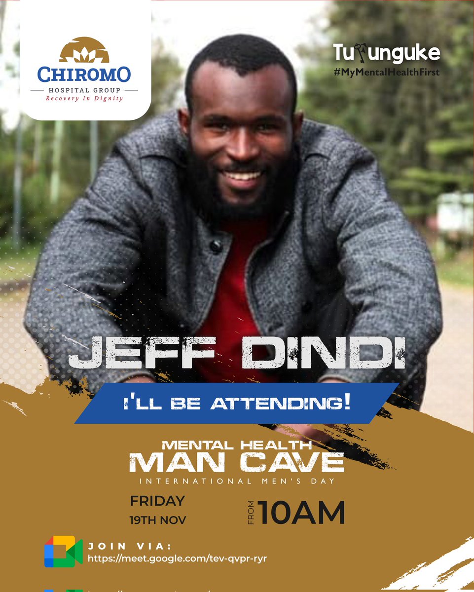 ChiromoHospGrp's tweet photo. Guess who will be attending? @bjmutuku @dindi_jeff @JnrIkiugu
&amp; @BruceMuchelule from @DADingDifferent

RSVP VIA THE LINK BELOW 

https://t.co/wG8MCAQkCA

#Tufunguke about men's mental health... https://t.co/oFQXOrUppG