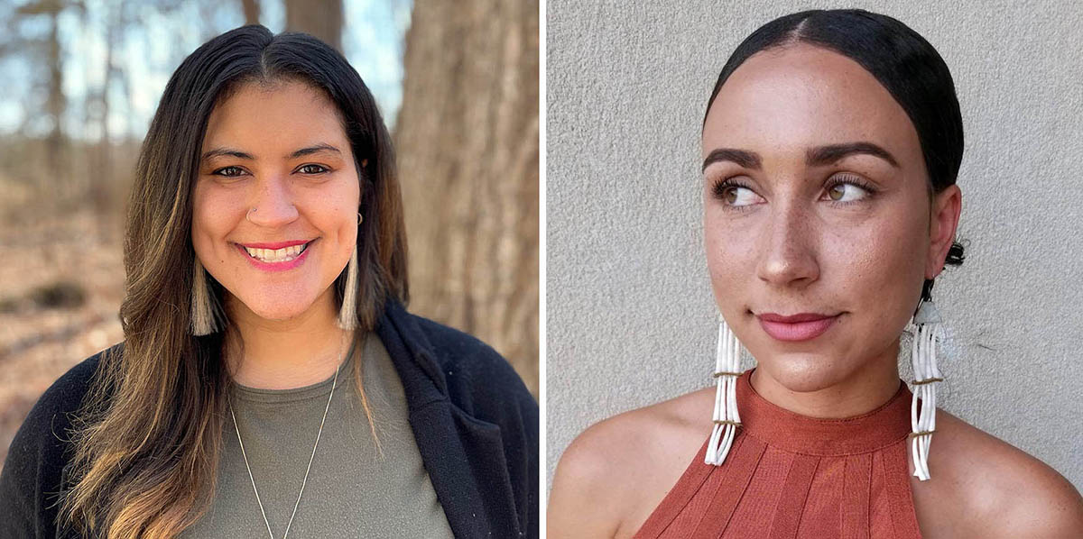 NCmuseumhistory's tweet photo. The Red Justice Project podcast was created by co-hosts Brittany Hunt (right) and Chelsea Locklear (left), who are both members of the @LumbeeTribeofNC,

This podcast aims to amplify the stories of missing and murdered Indigenous people in North Carolina and beyond. https://t.co/ekCn6d62oU