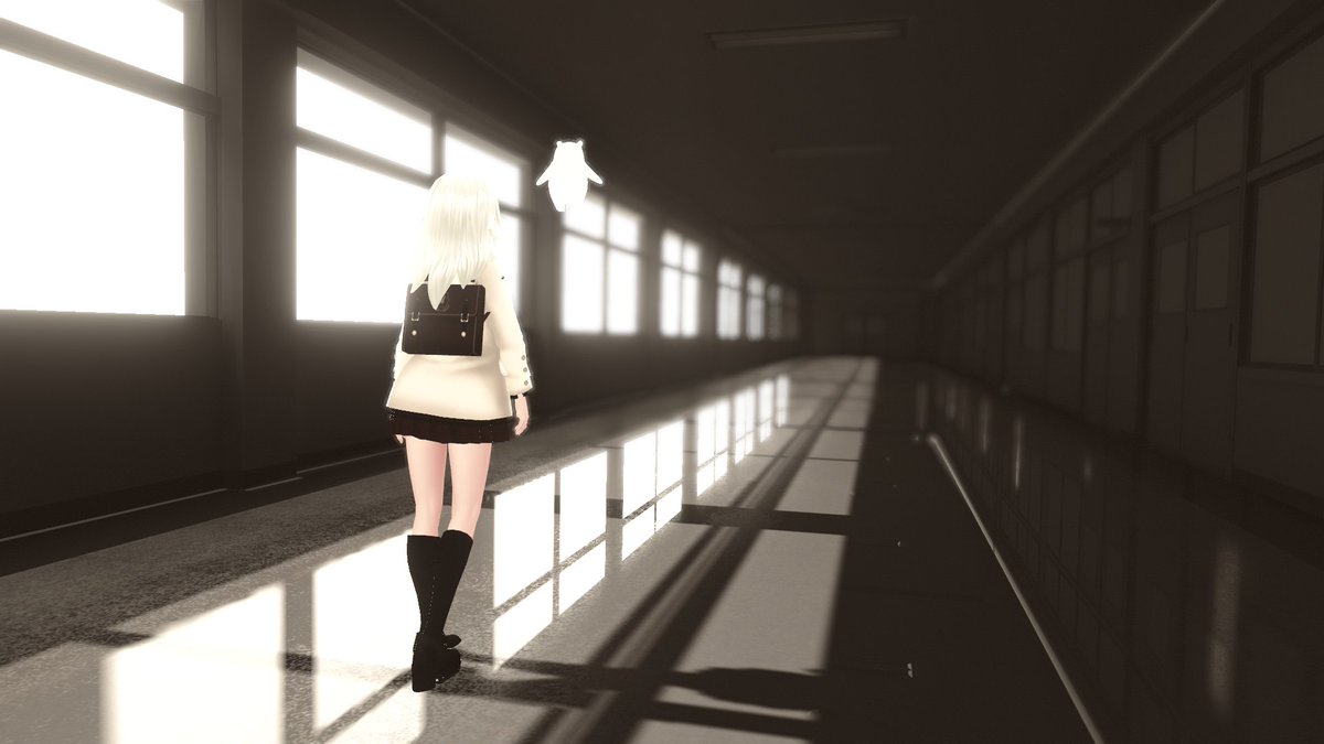 kuma19211's tweet photo. ワールド：廊下 
by N'wаh 

在りし日の記憶の中

#VRChat_world紹介
https://t.co/eKImVGk0Ub https://t.co/sHFpMBkVY6