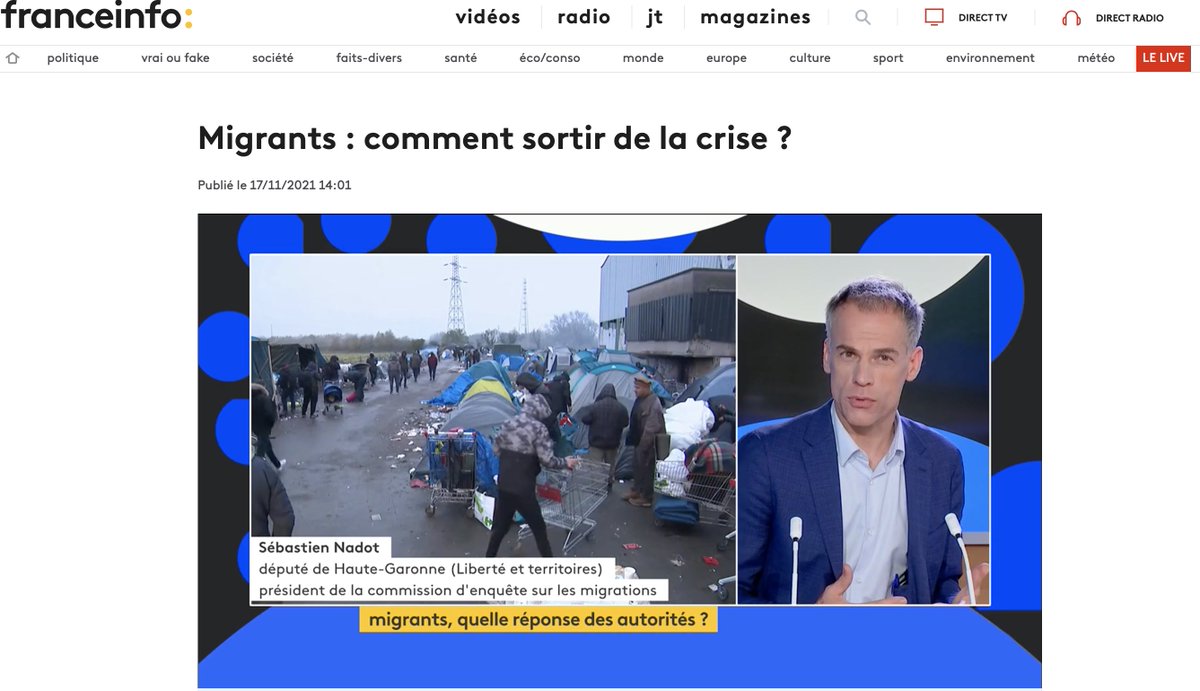 PresidenceM's tweet photo. đ„đș @Sebastien_Nadot, PrĂ©sident de la #CEPmigrations a Ă©tĂ© accueillie par @Patricialoison sur le plateau de @franceinfo
đ@Sebastien_Nadot donne des Ă©lĂ©ments de rĂ©ponses sur les actions Ă mener pour sortir de la crise migratoire. La vidĂ©o intĂ©grale—ïž
https://t.co/Qo3Z9UaGFl https://t.co/tHelbMbgnU