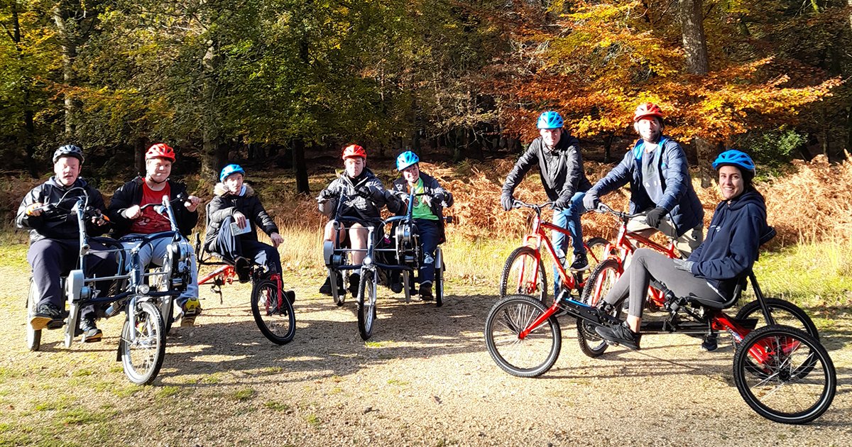 Foundation Studies students visited <a href="/pedALLnewforest/">PEDALL</a>, an inclusive cycling charity based here in the New Forest, for a day of great exercise and good fun in the sun 🚲