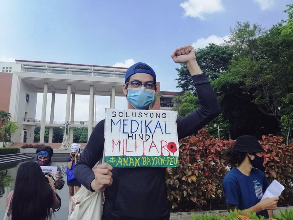 keelayman's tweet photo. Salakayin ng laksang opensiba ng mamamayan ang kasuklam-suklam at abusadong rehimeng Duterte! Tiyakin ang pagbagsak ng numero unong kaaway ng masang anakpawis!

#Anakbayan23 https://t.co/zzMJOxmn7b