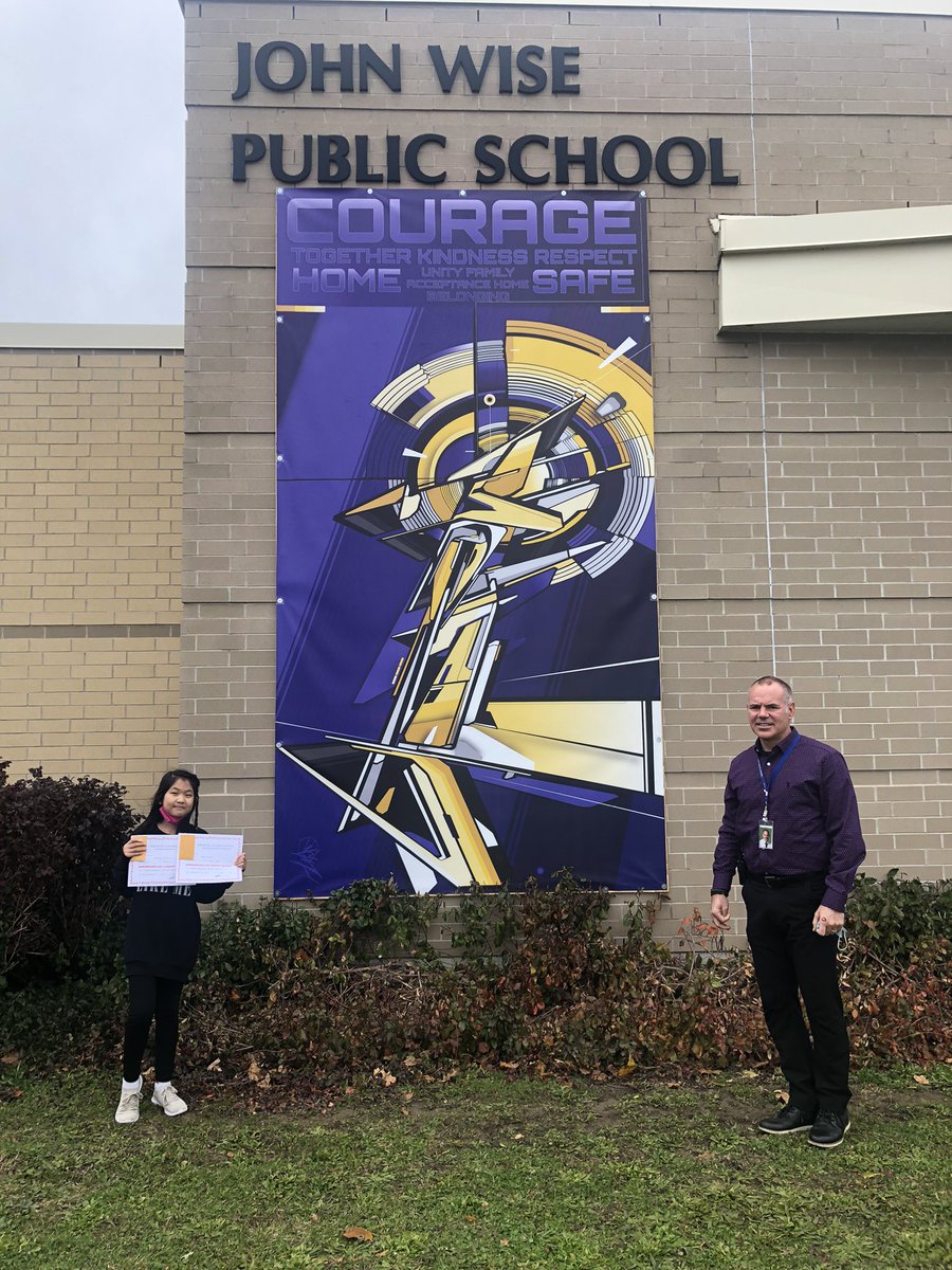 <a href="/WiseJaguars/">John Wise Jaguars</a> are proud of Sarah in gr. 5 for winning #RemembranceDay2021 poster and Literacy contest @ #royalcanadianlegion