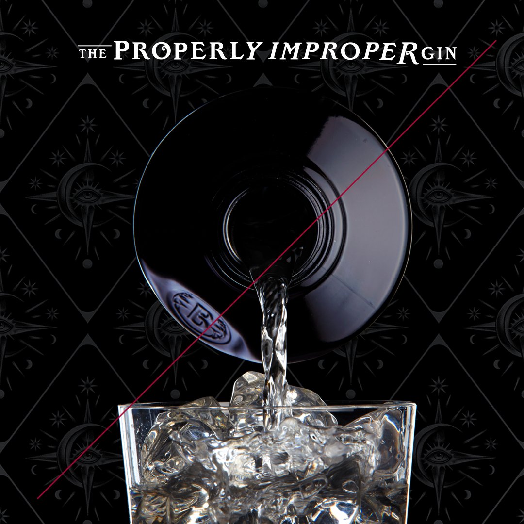 A perfect pour to perfect one's glass of ice, quite the mouthful, don't you think? 

#TheProperlyImproperGin