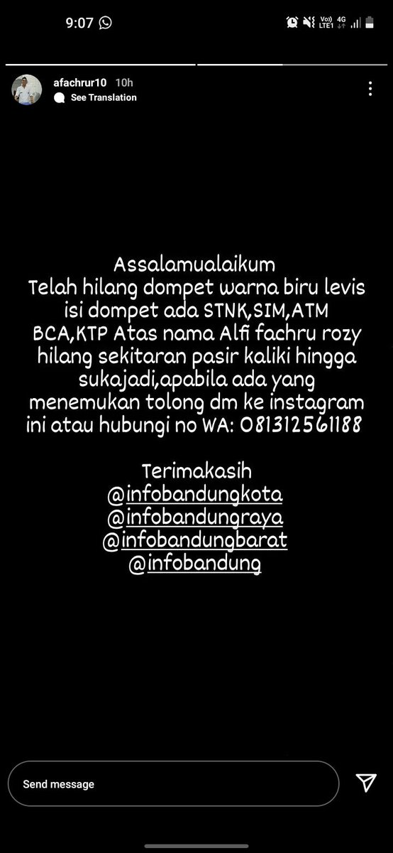 Agi_np's tweet photo. min tulungan min 🙏🙏🙏 @infobdg https://t.co/UOey1CS1yW