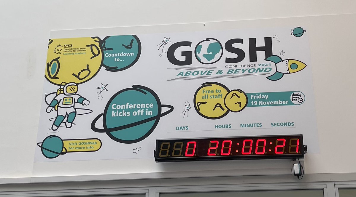 Not long now <a href="/GreatOrmondSt/">Great Ormond Street Hospital for Children</a> <a href="/GOSHLearnAcad/">GOSH Learning Academy</a> line up looks great!