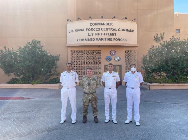 DefPROMumbai's tweet photo. #OpSankalp
#MissionBasedDeployment
Stealth frigate #INSTrikand is currently deployed in the Persian Gulf & Gulf of Oman to ensure safe & secure movement of trade and #MaritimeSecurity. The ship also visited port of Manama #Bahrain during an OTR.
Details: https://t.co/WhVXCko9qJ https://t.co/19H0xZpdTr