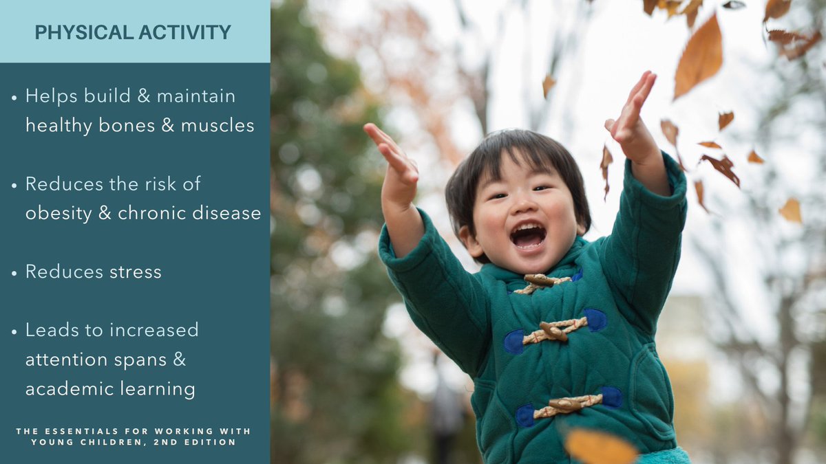 cdacouncil's tweet photo. Did you know that children's physical activity leads to increased attention spans, reduced stress &amp; more❓ 🤸‍♀️

As an #ECE educator, you can promote physical development by giving children changes to use their muscles &amp; enjoy active play with peers. 

#ChildDevelopmentAssociate https://t.co/FC8HvREUWI