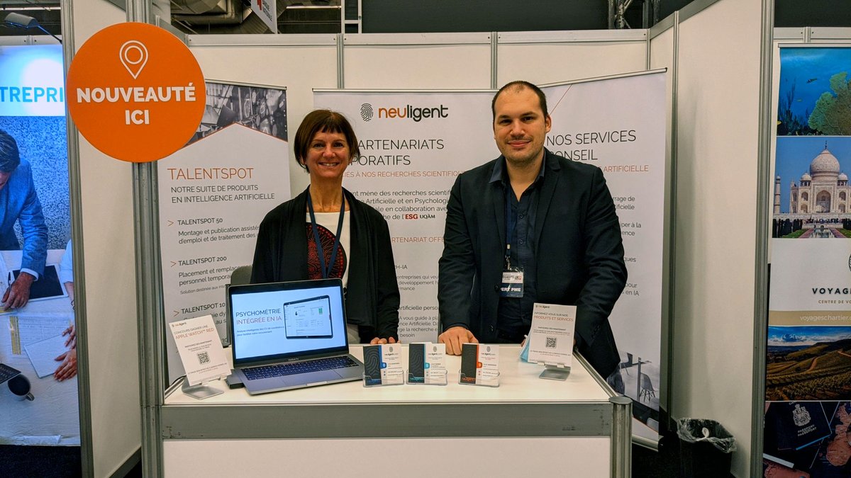 Vous vous intéressez aux tests psychométriques ? Venez découvrir Uniique, notre solution de branding professionnelle! Nous sommes à l’espace-conseil 223 jusqu’à la fin de la journée! 

#strategiepme #neuligent #IntelligenceArtificielle