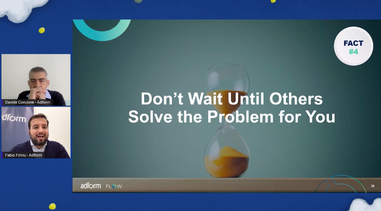 alebin8's tweet photo. 🔴#IABForum2021 #workshop #adform

🗣️@davide_corcione (Country Manager di @adform Italy) insieme a Fabio Firinu (PreSales &amp; Onboarding Consultant at Adform) spiegano i fatti da conoscere e affrontare sul tema "futuro #cookieless".
Guarda qui: https://t.co/hwCdSEK8i9