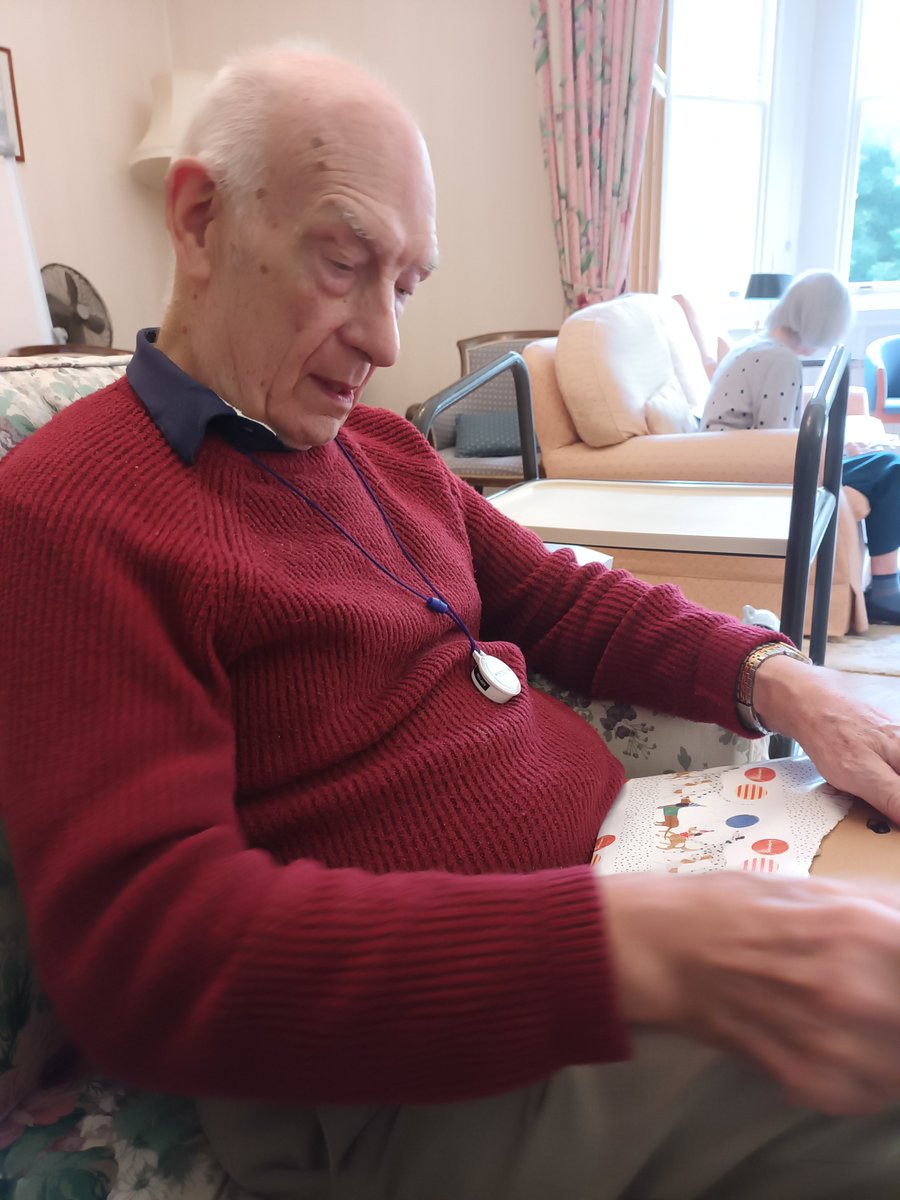 Another 'Resident of the Day' special at @nowtoncourt - Lovely gentleman opening a beautiful photo of himself &amp; wife to place in his suite #assistedliving #covidfree 01284 756610 Plz RT @pennymorgan <a href="/987jude/">Judith Grandi</a> <a href="/LozClar/">Lorraine</a> <a href="/jane17cole/">jane cole</a>