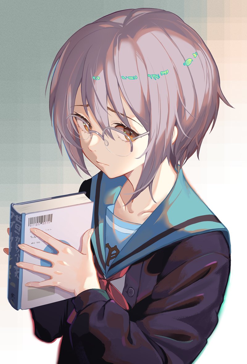 ElMundoShiro's tweet photo. Hoy vamos a celebramos el #Cumpleaños de #YukiNagato, uno de los personajes principales de "Suzumiya Haruhi no Yuuutsu (The Melancholy of Haruhi Suzumiya)". Es una chica muy callada y la única que no fue forzada a unirse a la #BrigadaSOS. #haruhi. https://t.co/uyQPLrDQfE