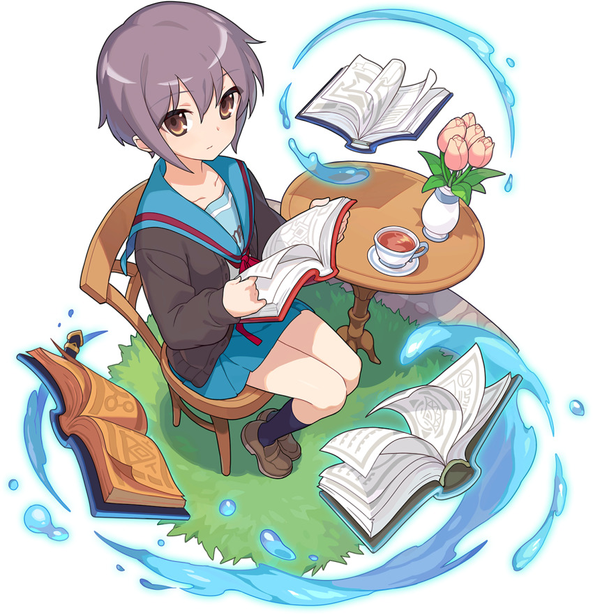 ElMundoShiro's tweet photo. Hoy vamos a celebramos el #Cumpleaños de #YukiNagato, uno de los personajes principales de "Suzumiya Haruhi no Yuuutsu (The Melancholy of Haruhi Suzumiya)". Es una chica muy callada y la única que no fue forzada a unirse a la #BrigadaSOS. #haruhi. https://t.co/uyQPLrDQfE