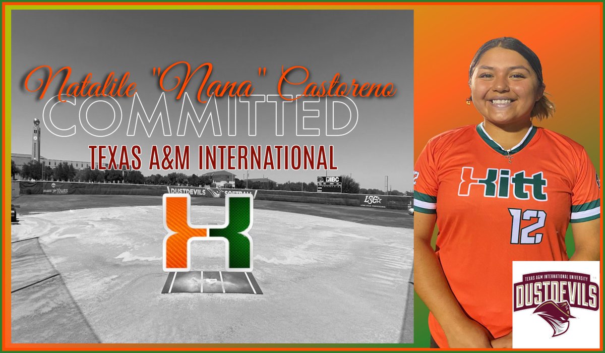Hitt_Nation's tweet photo. 🚨COMMITMENT ALERT🚨 Congratulations to #Our 18U Elite player Natalie "Nana" Castoreno and Family. Nana has committed to play softball at Texas A&amp;M International. #OURHITT #Belegendary #Classof2022 #BuildingFutures #HITTNATION https://t.co/jgaxVHSrRb