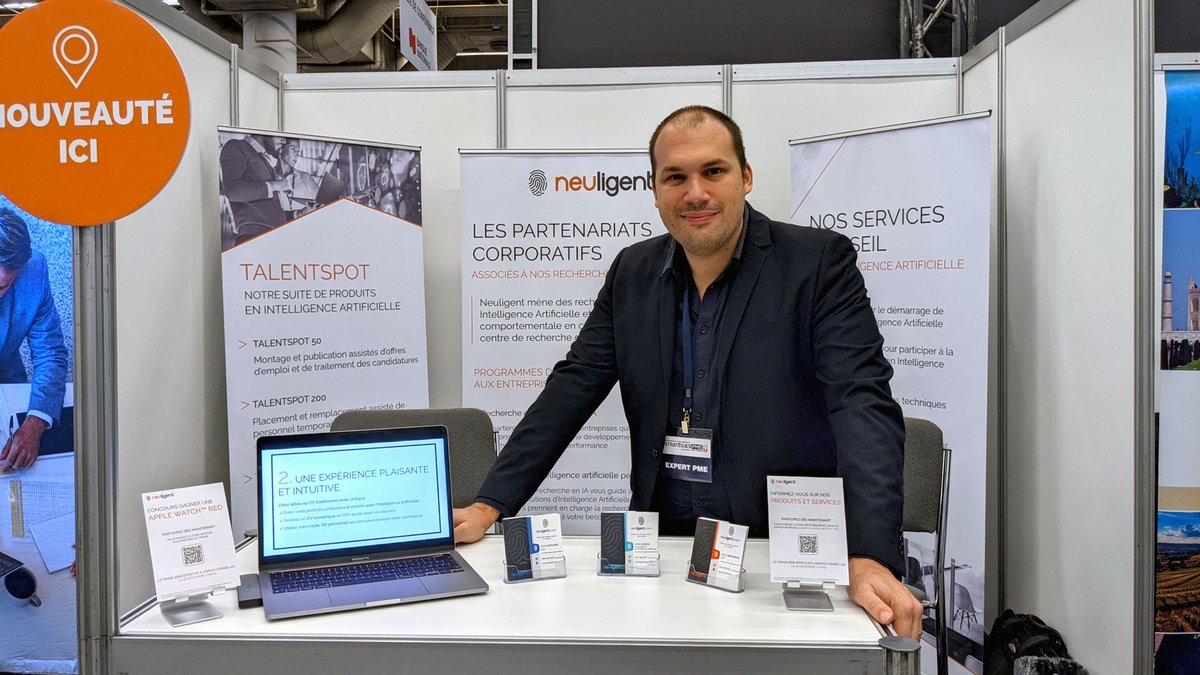 Vous n’avez pas pu assister à la conférence donnée par Jean Massardi, hier? Ce n’est pas grave ! Venez le rencontrer à l’espace-conseil 223, vous pourrez lui poser vos questions en direct!

#strategiepme #neuligent #IntelligenceArtificielle