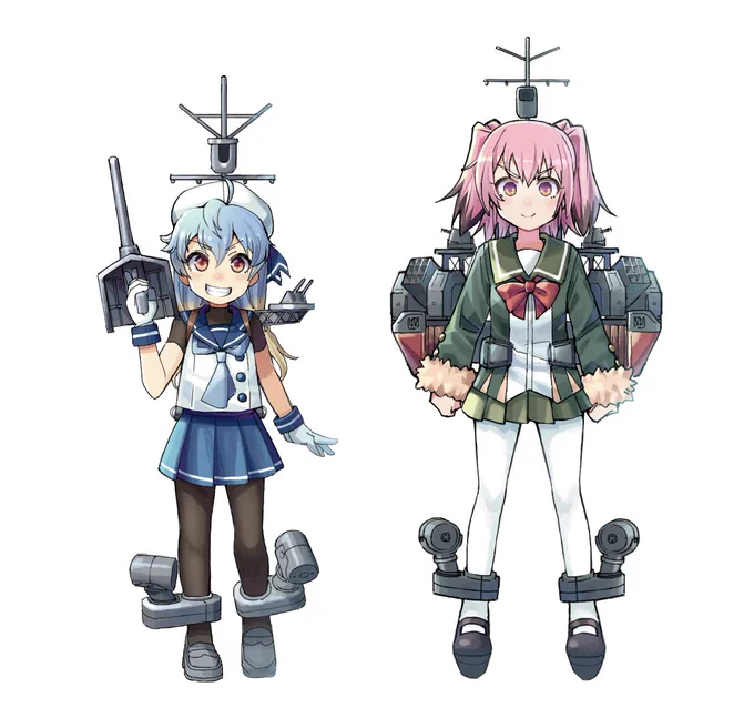 ほとんど同型とも言える占守型と択捉型ですが…艦これマジックですね。 