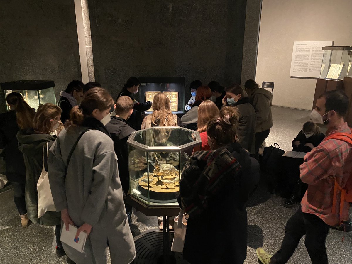 CenterEarly's tweet photo. The last day of our study trip was quite difficult. We went to #Castelseprio on foot, but, contrarily to what has been announced, it was closed. So we directed our steps to the #MuseoMonza, where we enjoyed its magnificent treasury.
#medievalart #medievaltwitter https://t.co/EuDMlHQC7q