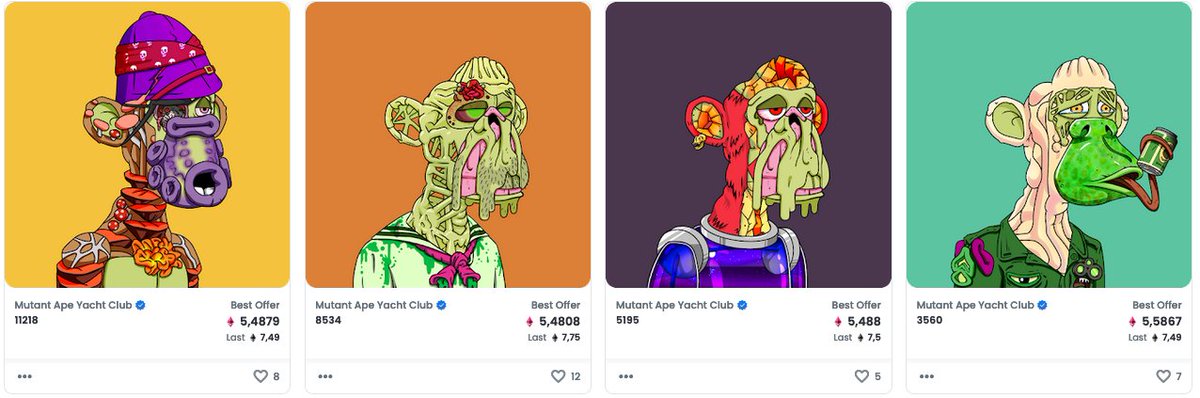 The Billionaire Coyote Cartel DAO has just acquired 4 Mutant Apes (MAYC) for a total of 30 ETH. Our vault now holds NFTs worth over 95 ETH!

We will continue to acquire NFTs for our vault and fractionalize them. The vault is fully owned by <a href="/coyotecartelnft/">Billionaire Coyote Cartel</a> NFT owners.