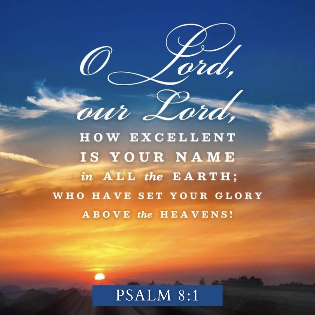 VOTDBibleDaily's tweet photo. Psalm 8:1 — O Yahweh, our Lord, how majestic is Your name in all the earth!  You have set Your glory above the heavens! https://t.co/cSPMgWJsLO