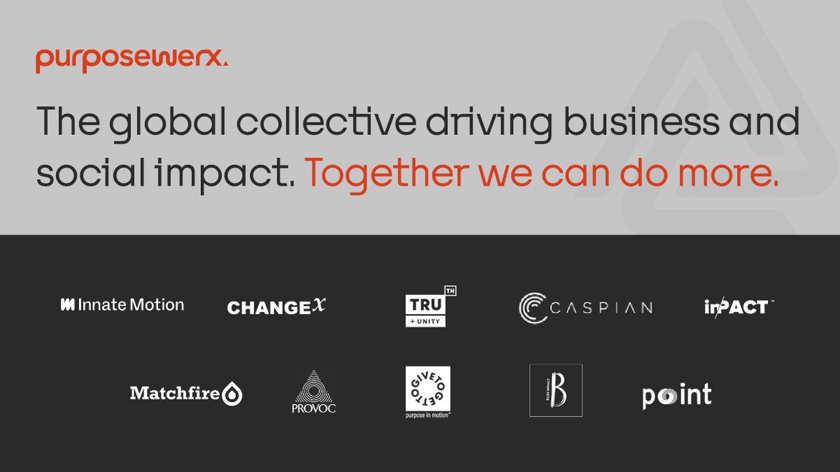 Introducing purposewerx — the first of its kind global collective of founder-led professional services and emerging technology companies that drive business and social impact at scale.

View our press release  businesswire.com/news/home/2021…