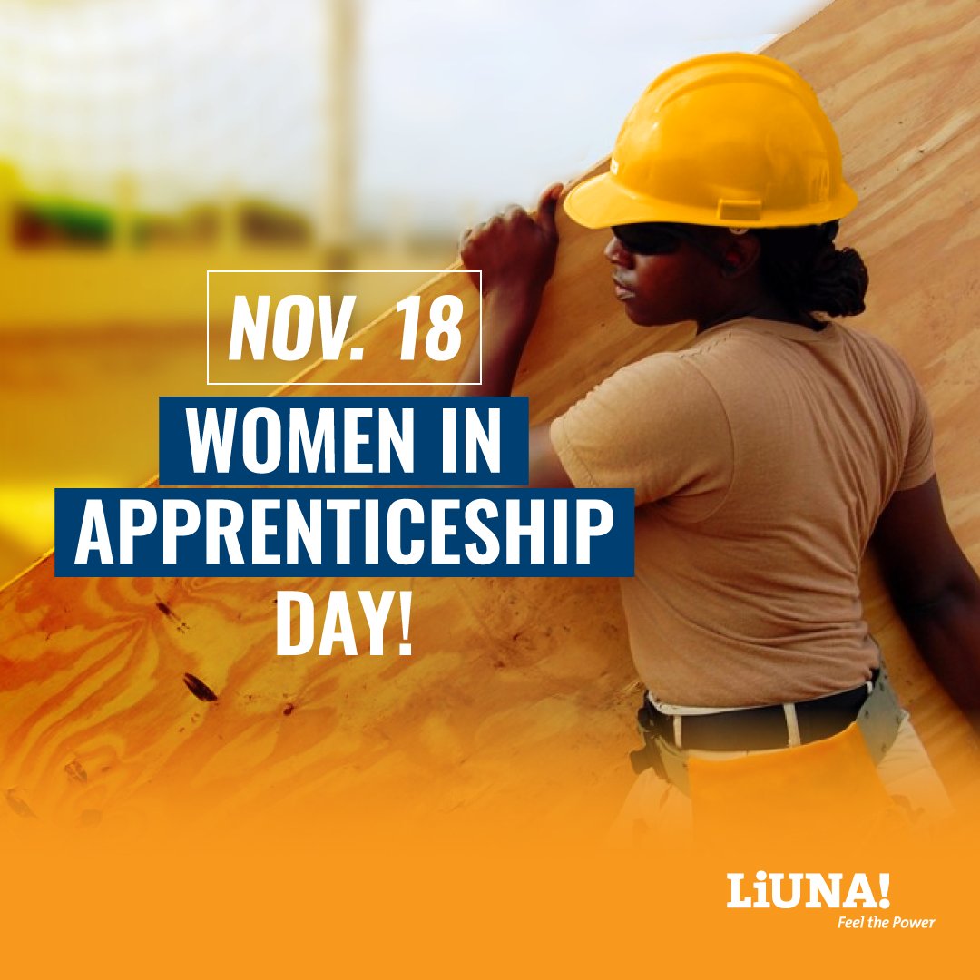 Today is National Women in Apprenticeship Day #NAW21