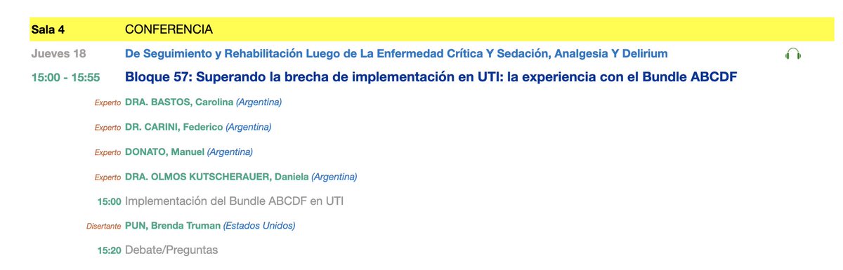 AdsSati's tweet photo. Agenda de hoy 31º @SATIarg 3 pm, sala 4: Brenda Pun, optimizando implementación del bundle A2F  / 4 pm, sala 4: Thomas Strom, no sedación en UTI y datos del NON SEDA @fedescarini @_matiasezeqiel @edotobarazul https://t.co/5VTzPqGB7X https://t.co/Cbg6KlXVPf