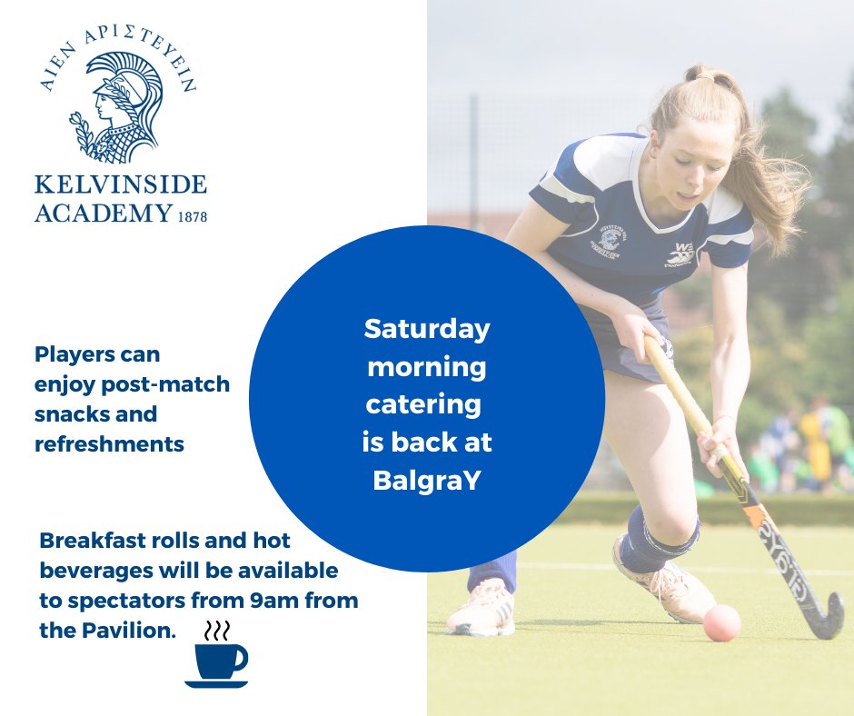 Kelvinside1878's tweet photo. Great news - we will once again be able to welcome parents and visitors into the Pavilion for breakfast rolls and hot drinks at Balgray on a Saturday morning.  It will be great to see Mrs Craig and team again. #KAfamily  #saturdaybreakfast https://t.co/I4vGbkWCgZ