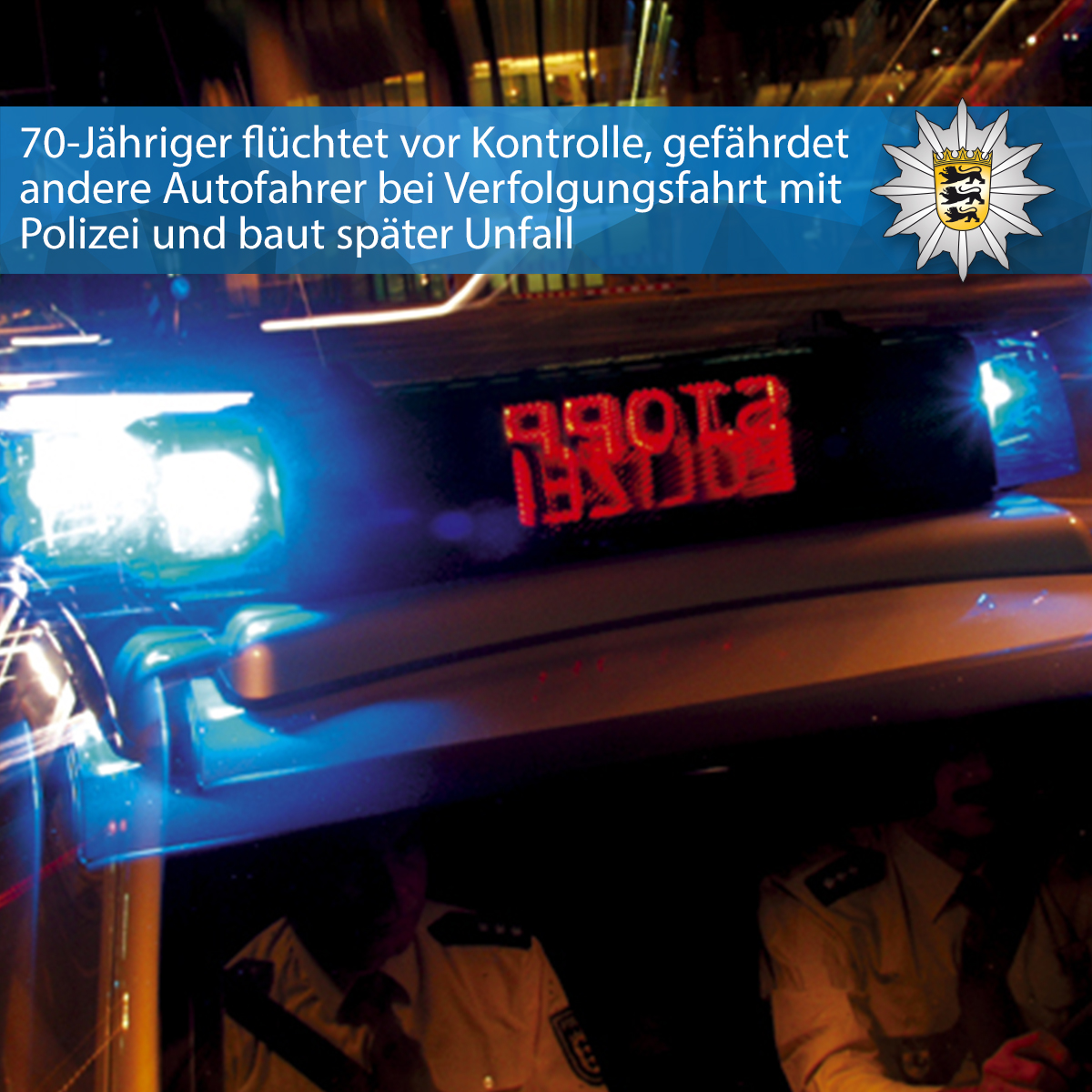 PolizeiMannheim's tweet image. ⤴ #BAB6 / #B39: 70-Jähriger flüchtet vor Kontrolle, gefährdet andere Autofahrer bei #Verfolgungsfahrt mit Polizei und baut später #Unfall ⤴
presseportal.de/blaulicht/pm/1…