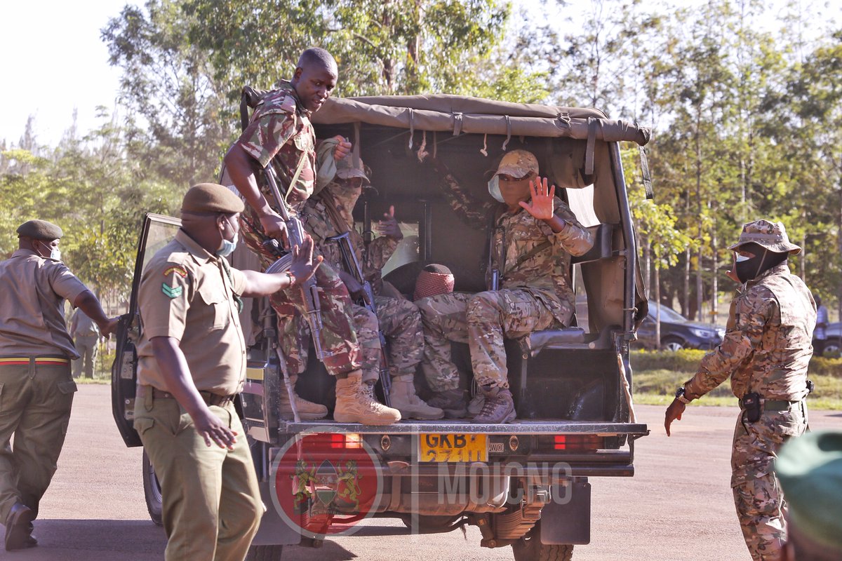 InteriorKE's tweet photo. Three terror convicts who were on the run have been reunited with Kamiti Prison this evening after they were captured near the Kitui-Tana River counties border. https://t.co/zETsQxx8FE