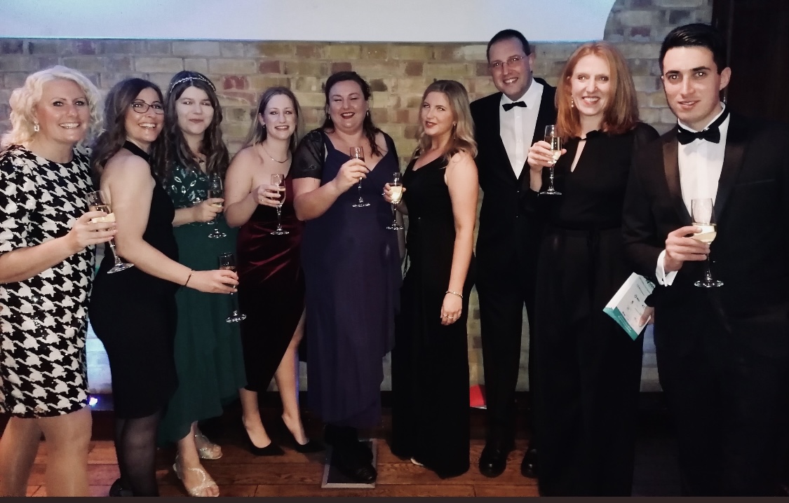 ndhtclinicaltr's tweet photo. What a wonderful evening @NursingTimes #NTWorkforce @NT_Awards Congratulations to @SYBhealthcare for winning in our category. Thank you to all #Preceptees #NDHTBuddys @ndht for all of your support and dedication to the preceptorship mentoring programme. https://t.co/gGJwqAj7q6