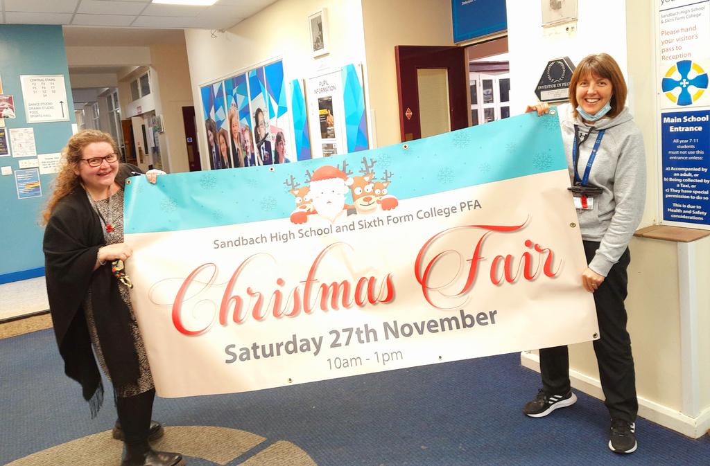 SandbachHigh's tweet photo. It's beginning to look a lot like Christmas 🎶 Our Christmas fair is just over a week away.  What a wonderful way to start the festivities 🎅🌲 #Christmas2021 https://t.co/nsfx6k5myx