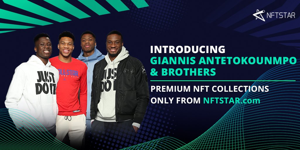 THENFTSTAR's tweet photo. Now the most dominant player in #NBA .

2x #MVP, 5x All-NBA player, and 1x Champion.

Has a recognisable family in sports.

Welcome @Giannis_An34, and his brothers, Thanasis, Kostas and Alex to join NFTSTAR Family as our ambassadors!

Follow us: https://t.co/A1mYiUj0kn https://t.co/Ha7Tn5STwa