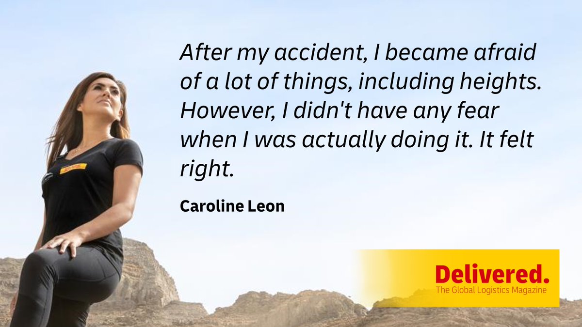 DeutschePostDHL's tweet photo. Doctors said that she would never walk again, but mountain #climber Caroline Leon proved everyone wrong with her inspiring recovery. #DeliveredMagazine learns more about her new #adventure to scale seven volcanic summits across seven continents with DHL.
https://t.co/eUcULoWQgR https://t.co/0SWZTCWsvJ