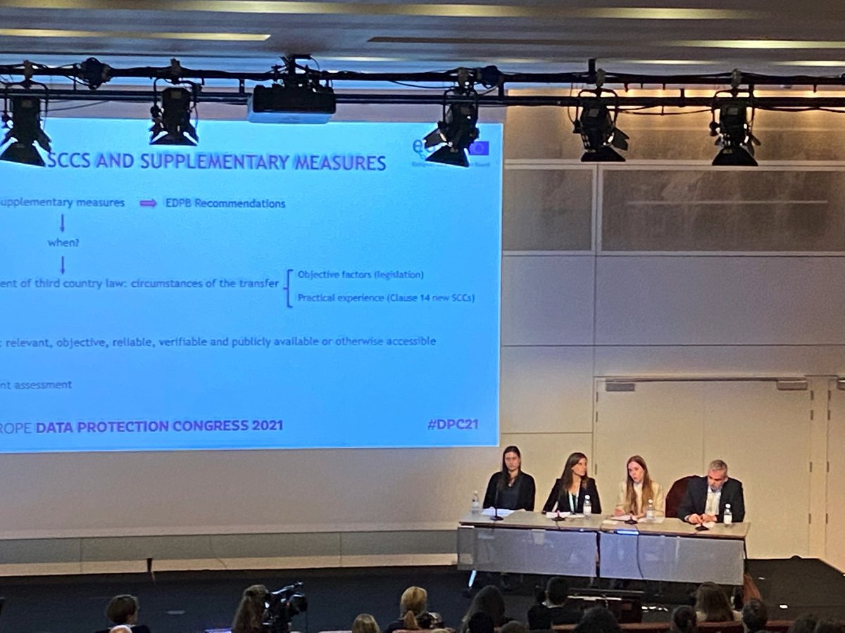 AMWitt's tweet photo. Interesting guidance from the Deputy DPO of EDPB on TIAs. Best to document obstacles along with remediation measures. Helps regulators see the thought process. #dpc21 https://t.co/sxc3ZVqQyc