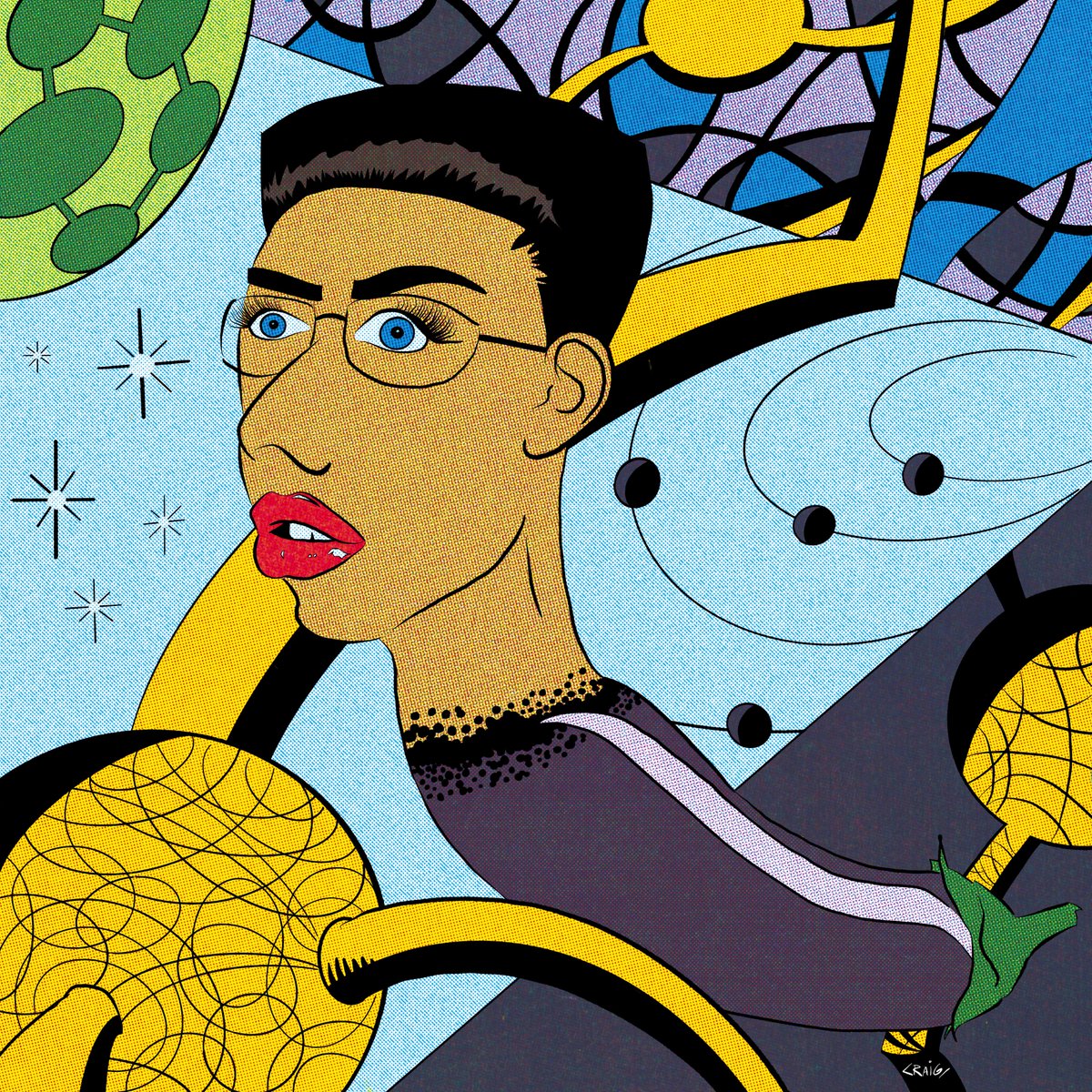 Meet Stef Ditko. Freshly minted NFT in collaboration with <a href="/DorileelaKutai/">HeadMade</a> as part of her #Plantegg collection. Rare piece available on <a href="/opensea/">OpenSea</a>. Grab it while it's hot. opensea.io/Plant_Egg