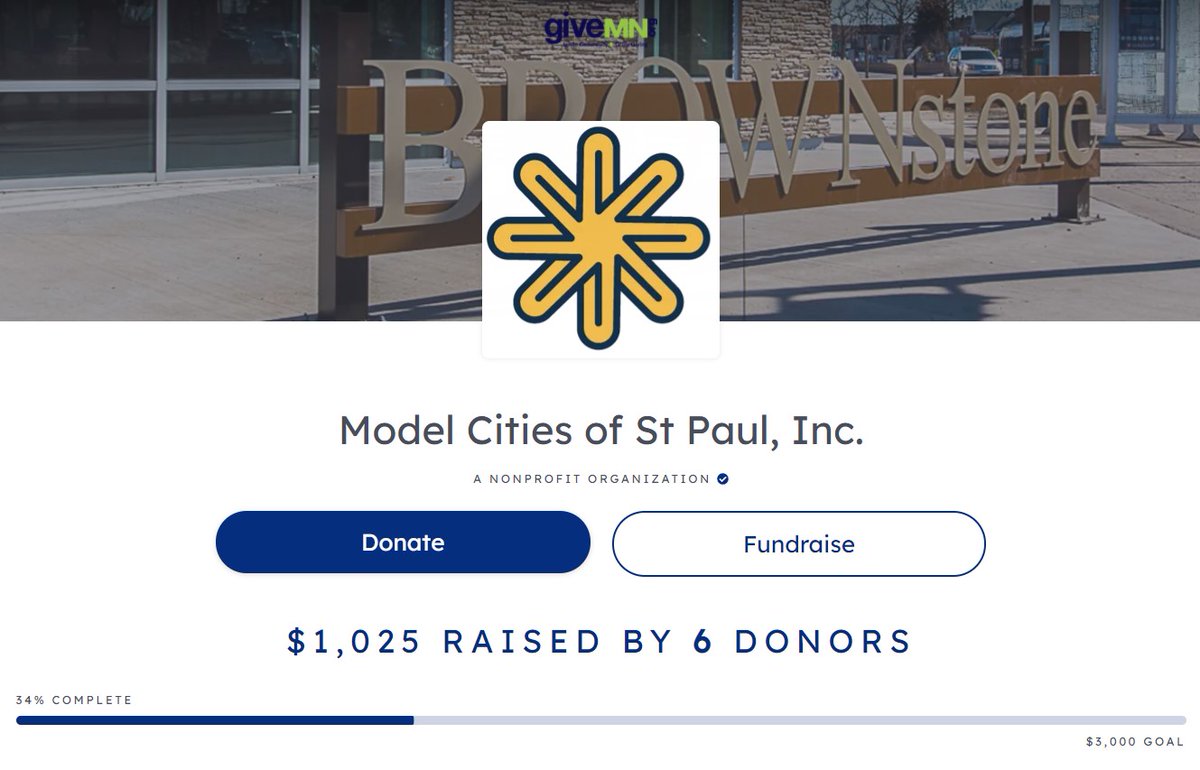 ModelCitiesInc's tweet photo. Happy Give to the Max Day! We are over 1/3 of the way to our goal already! Thanks to everyone who donated during early giving to get us here.

Haven’t donated yet? Today is the day! Help us reach our $3,000 fundraising goal by making a contribution at https://t.co/jUKXNhRPan. https://t.co/BYpZIMSGip