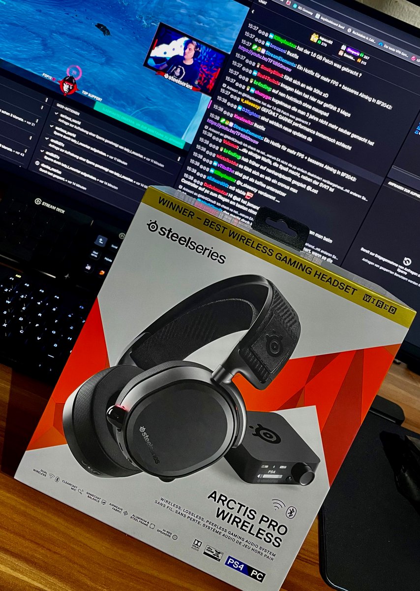 Simperismo's tweet photo. Hab mir mal ein neues Headset gegönnt👍
Wurde mir vom gutem #Lost empfohlen.🙂
@LostAiming @SteelSeriesDE @SteelSeries #Lostaiming #SteelSeries #Headset #ArctisPro #ArctisProWireless #Wireless #WirelesHeadset #Werbung https://t.co/Pyj9ogvIWK