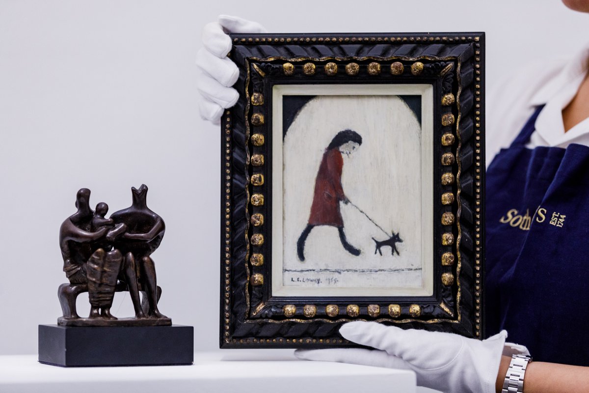 Sothebys's tweet photo. Open in London today until Monday, our Modern British & Irish art exhibition showcases work by some of the greatest artists from the past century - including these two intimate pieces by Henry Moore and L.S. Lowry.
Find out more: https://t.co/AuE8fAC9Hs
#SothebysModBrit https://t.co/sameM4JpuG