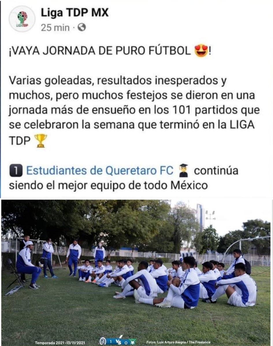 Manteniendo a nuestro fútbol Queretano en la cima..lideres nacionales.