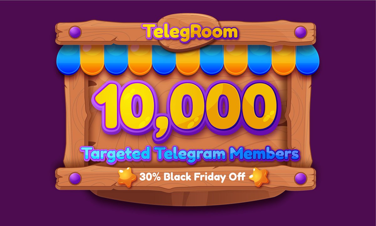 TelegRoom's tweet photo. Increase your Telegram group with TelegRoom!

Buy 10,000 REAL &amp; TARGETED ORGANIC Telegram users with 30% Discount.

Discount code: BlackFriday

Order:
https://t.co/7eERQOvyBa

#Bitcoin #Ethereum #Binance #BinanceSmartChain #NFTGiveaway #Airdrops #SocialMediaMarketing https://t.co/4uPHhZZ9Gq