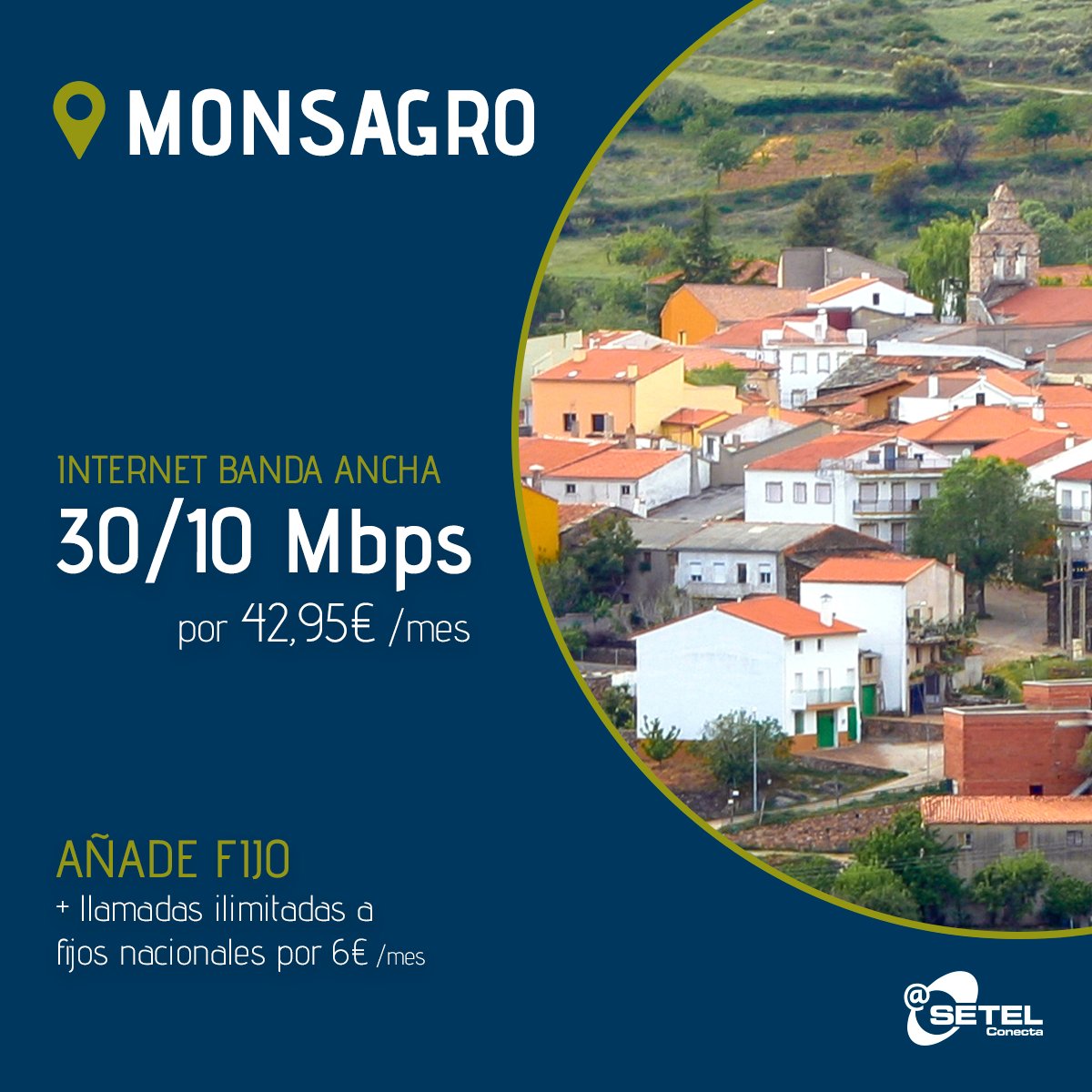 SetelConecta's tweet photo. 💻 ¿A qué esperas para contratar internet en #Monsagro? Llámanos 👇

☎️  923 099 660
🔗 https://t.co/Qe4ACpZNwm

#SetelConecta #NosImportasTu #Salamanca #SierraDeFrancia #InternetSalamanca #Internet #InternetViaRadio https://t.co/65PFt5c4U3
