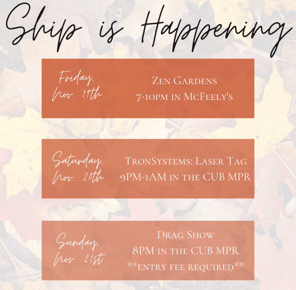 Ship is happening this weekend!
