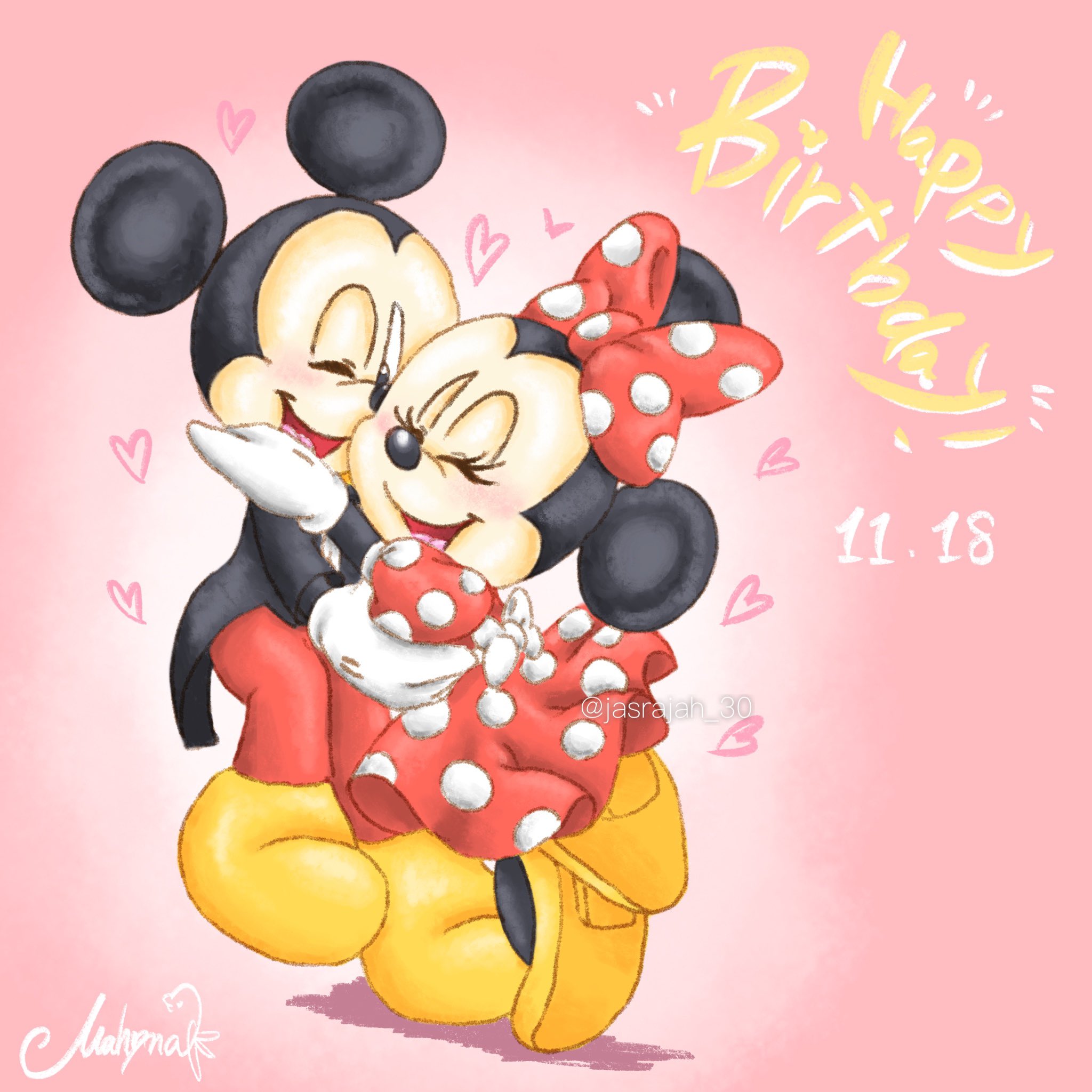 Mahina ミッキーミニー おめでとう ハッピーバースデーミッキー ハッピーバースデーミニー ミキミニ生誕祭21 T Co Jxmqmhjrys Twitter