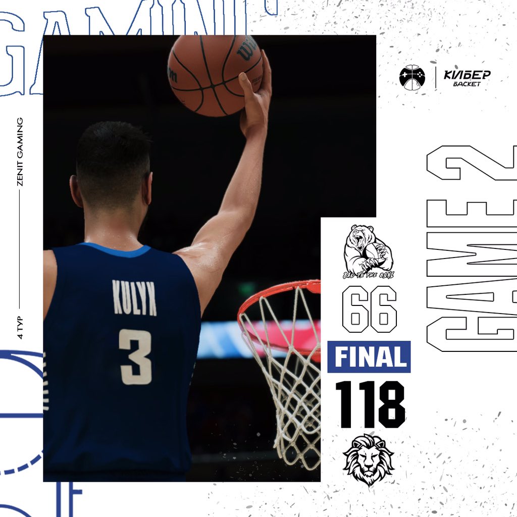 zenitcyber's tweet photo. Results of the 4️⃣ round of the Russian Interactive Basketball Championship👏🏼

✅ 1 Game vs. @ITEAMGGI 
✅ 2 Game vs. Bad to the Bone 

@cyberbasket @zenitbasket 
#Киберспорт #CyberChamp2022 https://t.co/F8HmDT1oS5