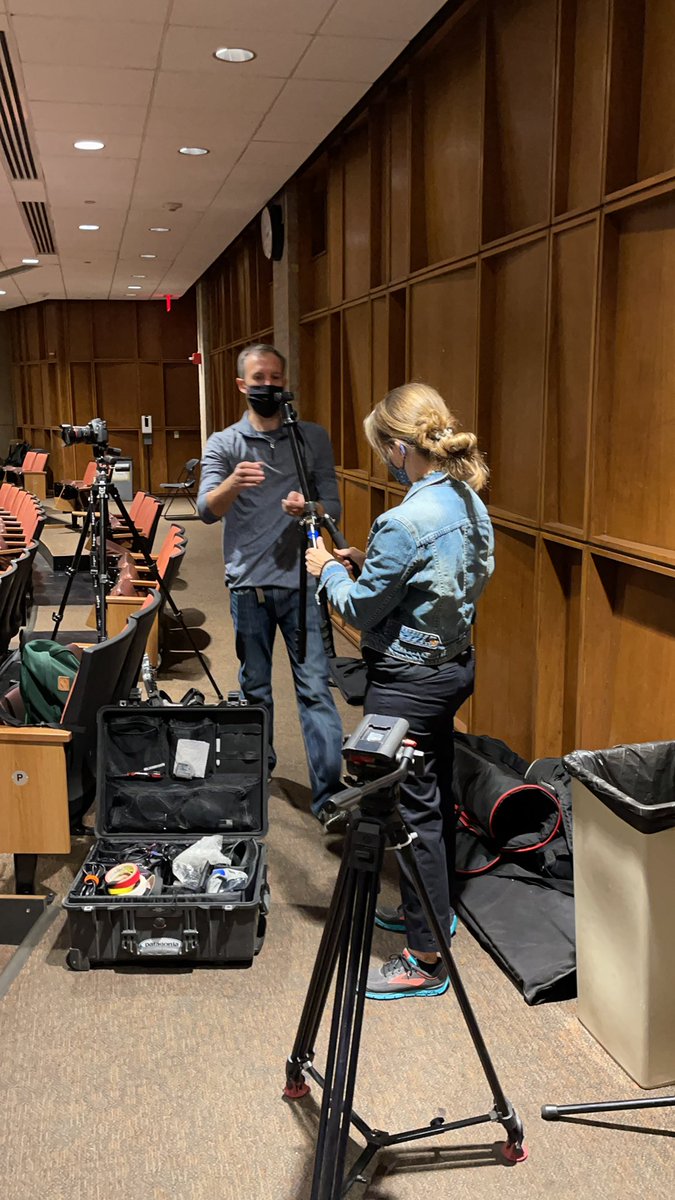 Setting up for our first in class shoot since pre-covid. @ACUE_HQ