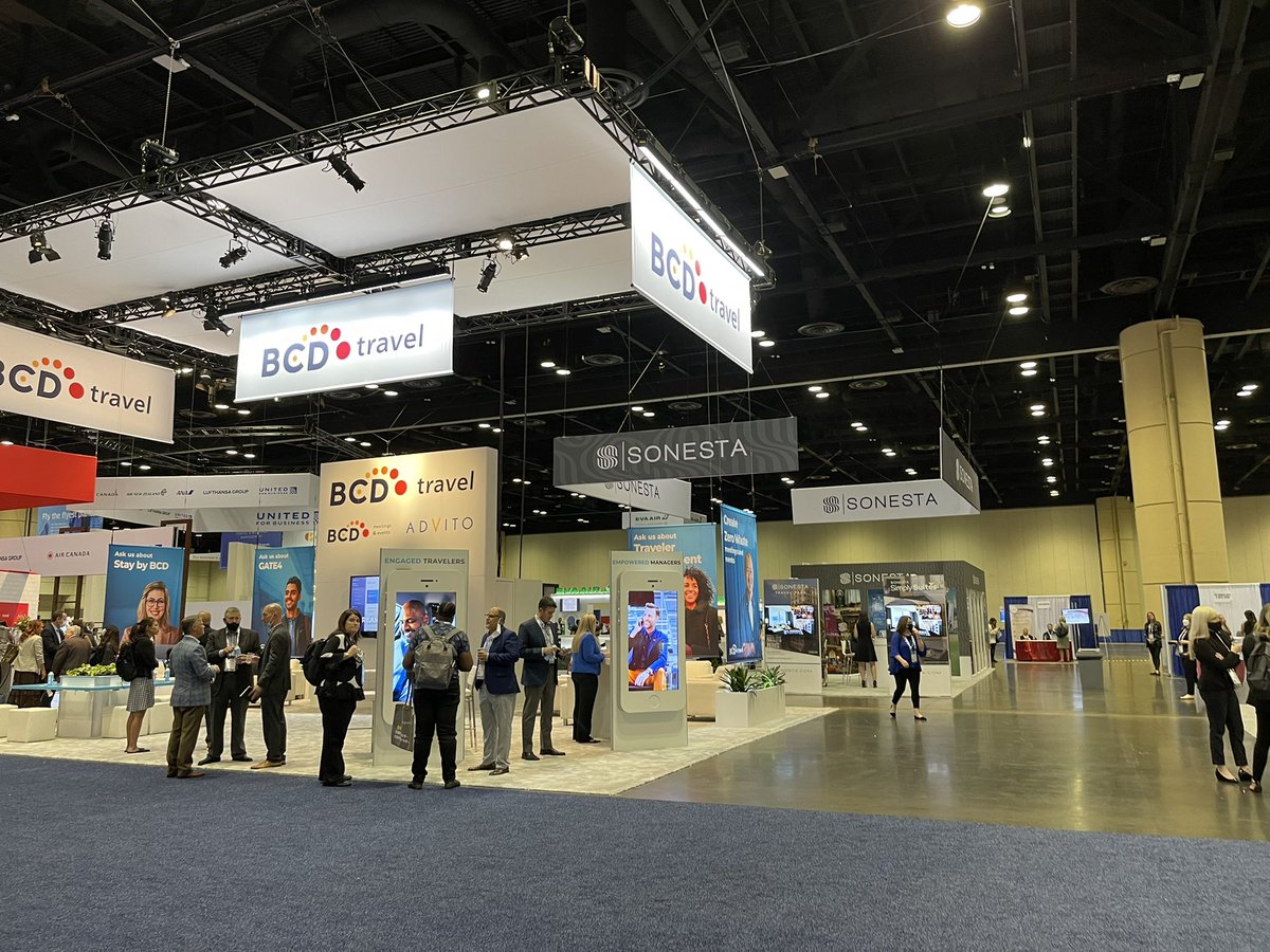 KaleenaThomps's tweet photo. The #GBTA2021 expo is buzzing! Great to be traveling for work and seeing the industry in full swing again. #RebuildBusinessTravel #BetterIRL @AmadeusITGroup https://t.co/8kBDQf7M4Q