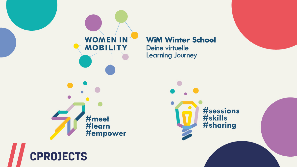 Im Frühjahr startete bei uns die #Logoentwicklung – heute endlich die @womeninmobility #WiMwinterschool 🤓 Wir freuen uns, so ein wichtiges #Netzwerk der #Mobilitätsbranche und für mehr #Empowerment unterstützen zu dürfen 💙 Mehr Infos: womeninmobility.org/winterschool