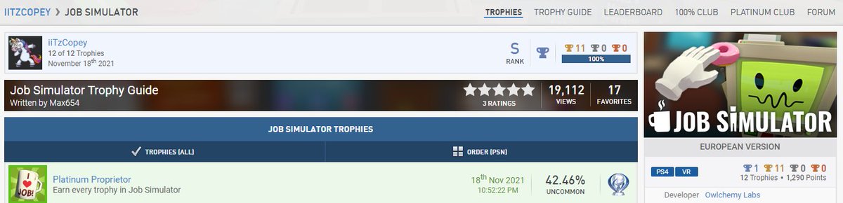 iiTzCopey's tweet photo. First ever VR PLAT DONE!!!! 

Onto many many more tomorrow, but for now, its back to Godfall to mop up a few more misc trophies!!! https://t.co/Ypn29eTaoT