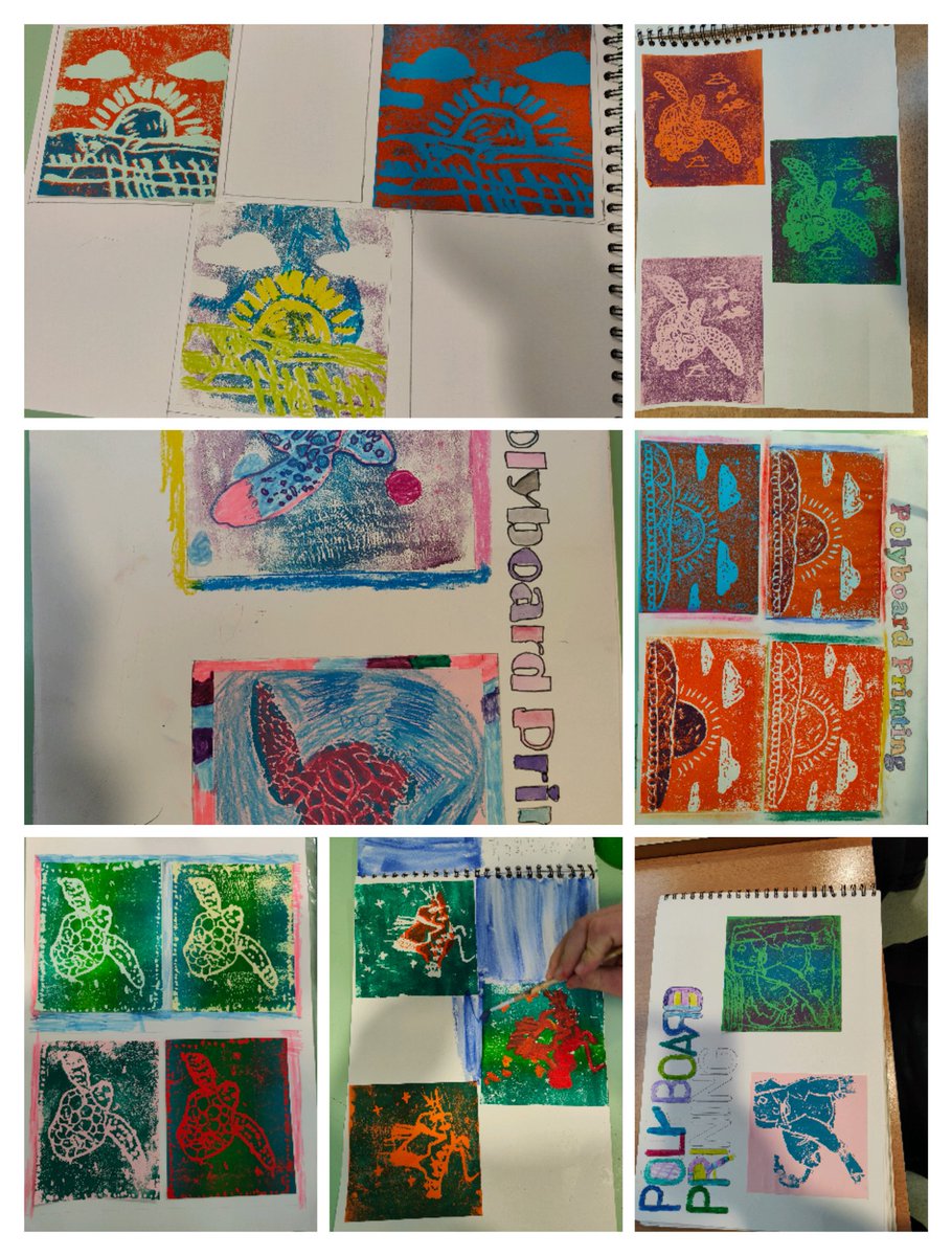 Oak_Lodge_Sch's tweet photo. Amazing results of their Polyboard Printing from Year 10. Well done Melissa, Jayden, Oliver, Savannah, Matthew, Jack and Michaela. Great work! https://t.co/URkfKK2doL