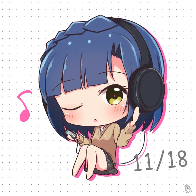 11/18はいいイヤホン・ヘッドホンの日
#ミリシタ #七尾百合子 